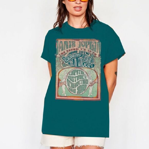 Midnight Rider Janis Joplin Capital District Unisex Tee Size Extra Small NWT - Picture 2 of 7